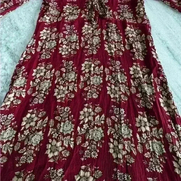 American Eagle AE Floral Long Sleeve Dress Boho southwestern tribal print Fall - Picture 5 of 16